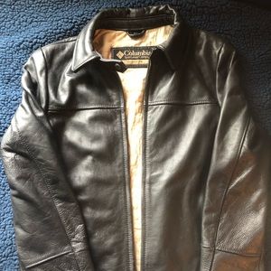Columbia leather coat